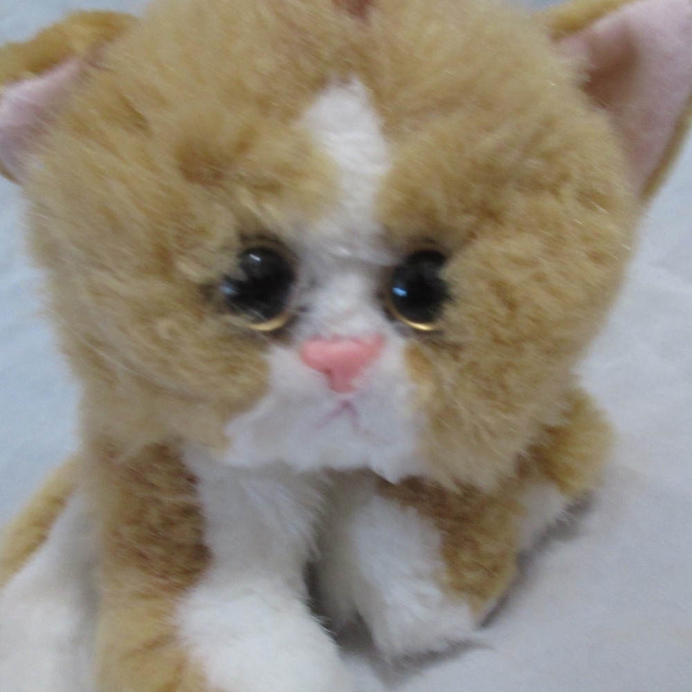 Vintage Tyco Kitty Kitty Kittens Orange Tabby Cat Plush Ginger White 1990s